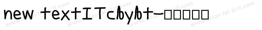 new textITcbybt字体转换